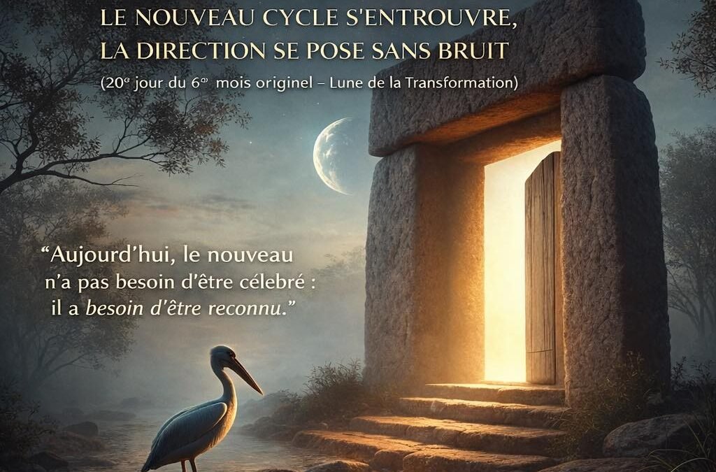 🜂 jeudi 01 janvier 2026 – jour de l’ouverture sobre : le nouveau cycle s’entrouvre, la direction se pose sans bruit