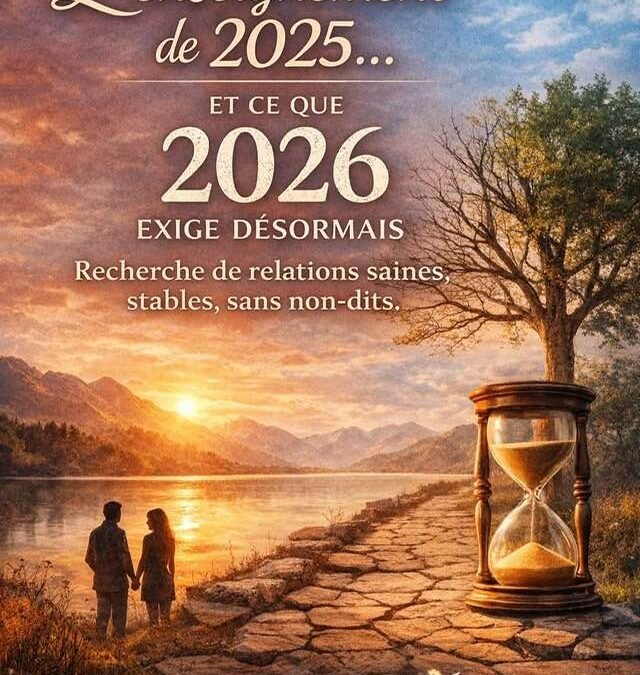 L’enseignement de 2025… et ce que 2026 exige désormais