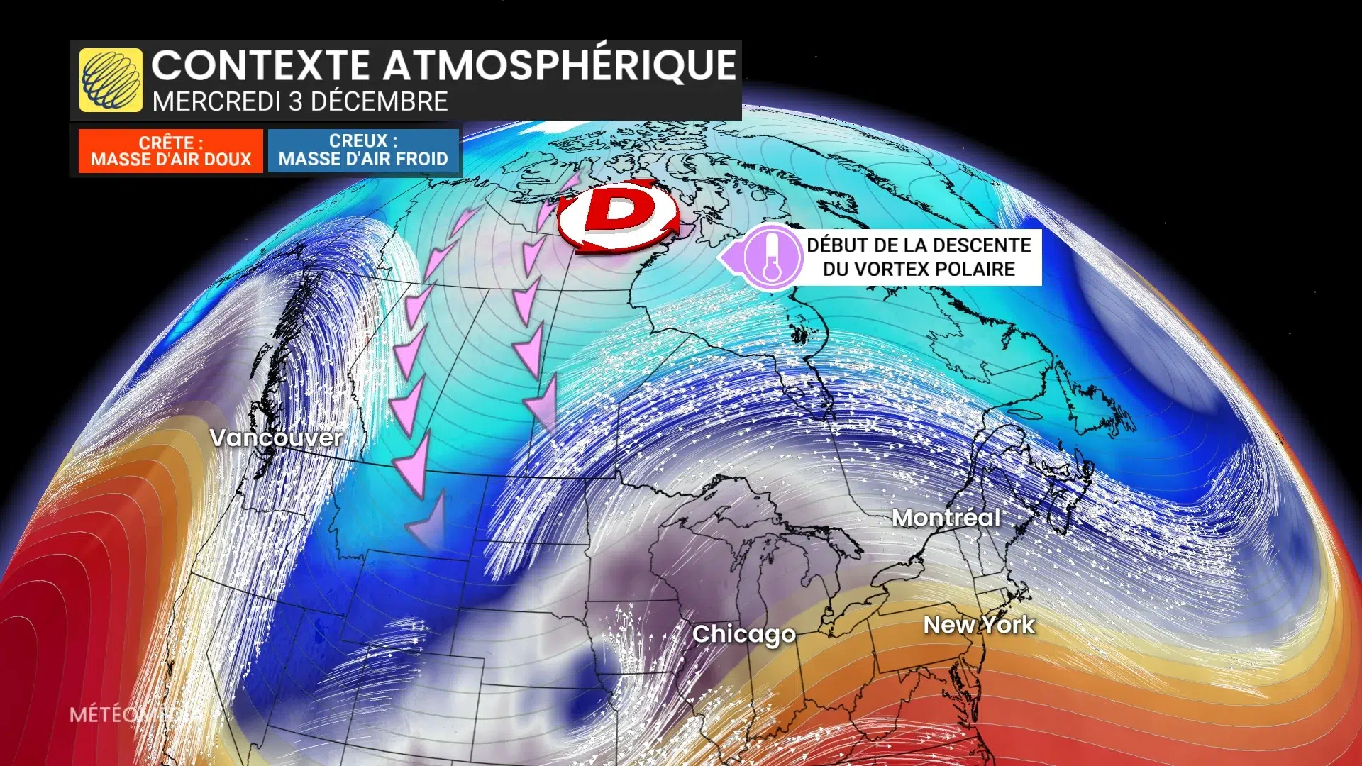 Le vortex polaire en désordre, des chutes de neige historiques et une ...