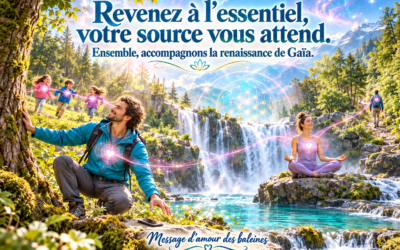 Revenez à l’essentiel, votre Source vous attend – Ensemble, accompagnons la renaissance de Gaïa-Message d’Amour des Baleines